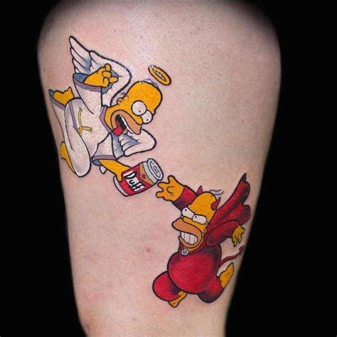 What is the meaning of Homer Simpsons tattoo. . Homer simpson vag tattoo